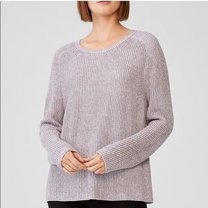 Eileen Fisher Peruvian Organic Cotton Blend Crew Neck Top